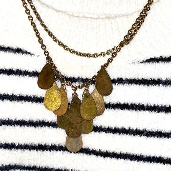 Philippe Audibert Vintage Golden Leaf Necklace - Picture 11 of 11